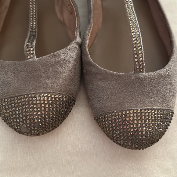 Anthropologie Bibi Lou | Rhinestone Ballet Flats | 36 / 6 - Picture 7 of 10